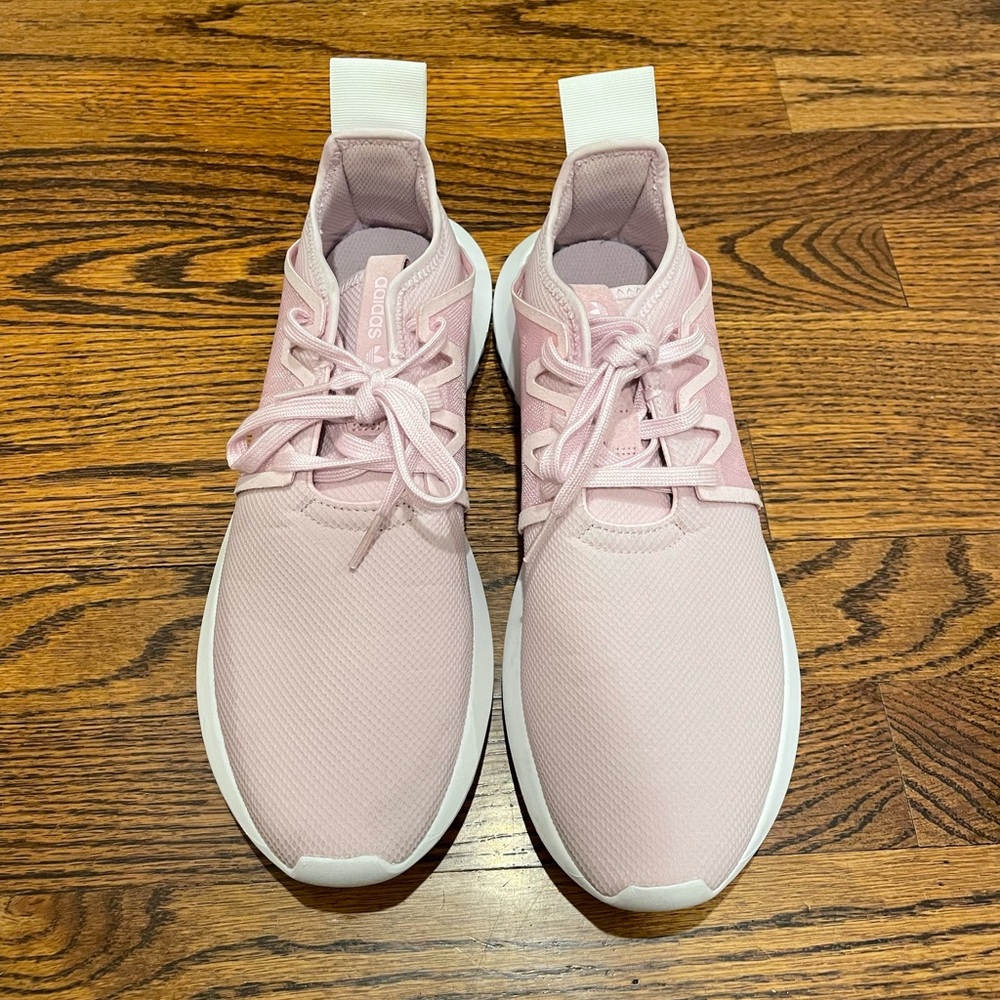 Light pink adidas shoes
